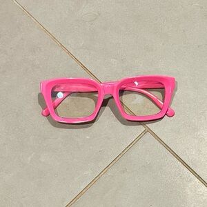 Bright Pink non-perception fashion glasses